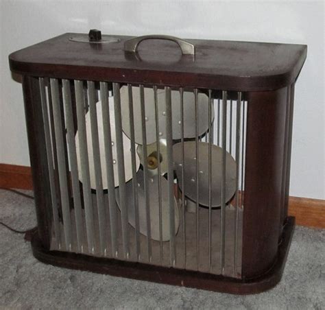 antique wooden box fan electric|vintage metal box fan.